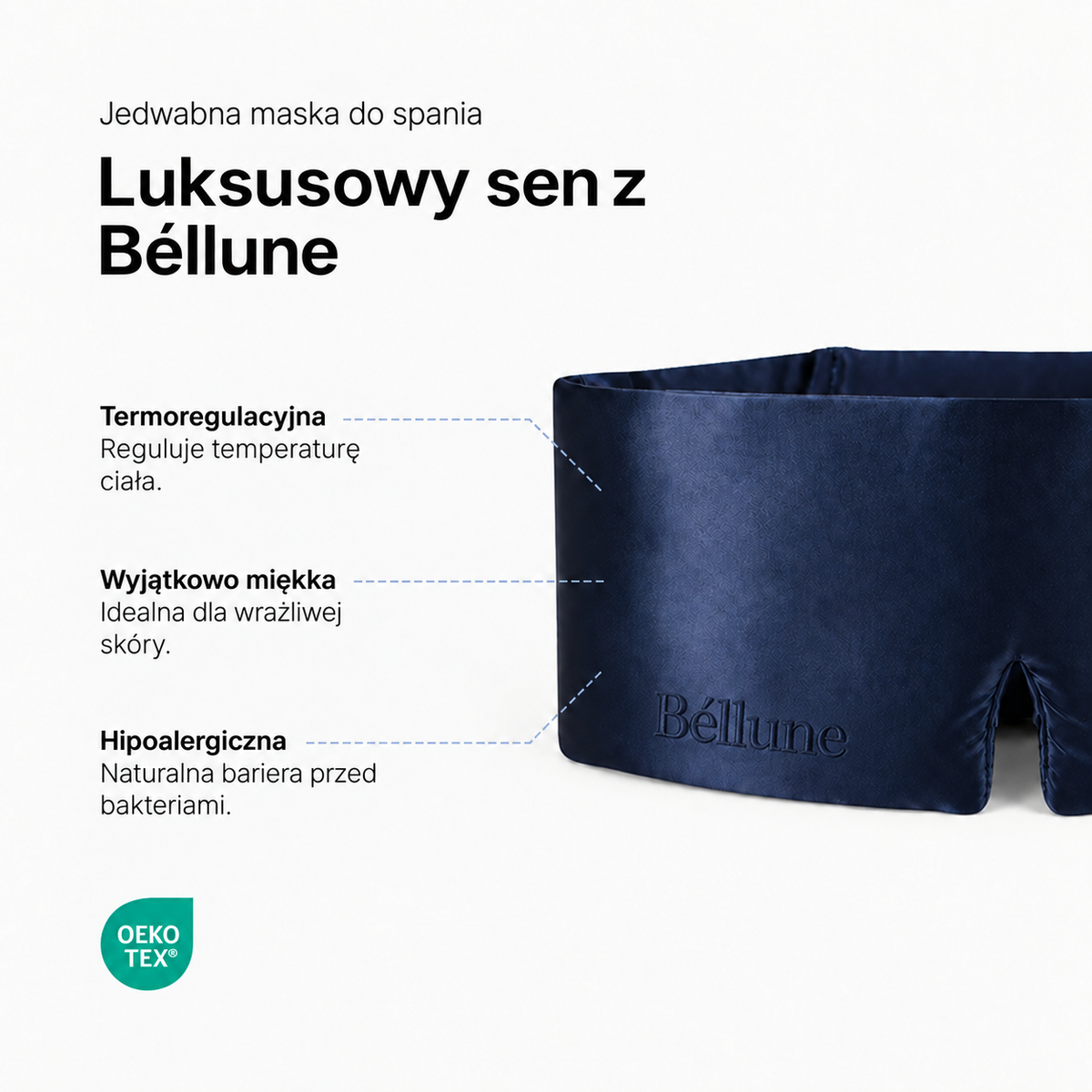 Béllune Jedwabna Maska Anti-Age 3D