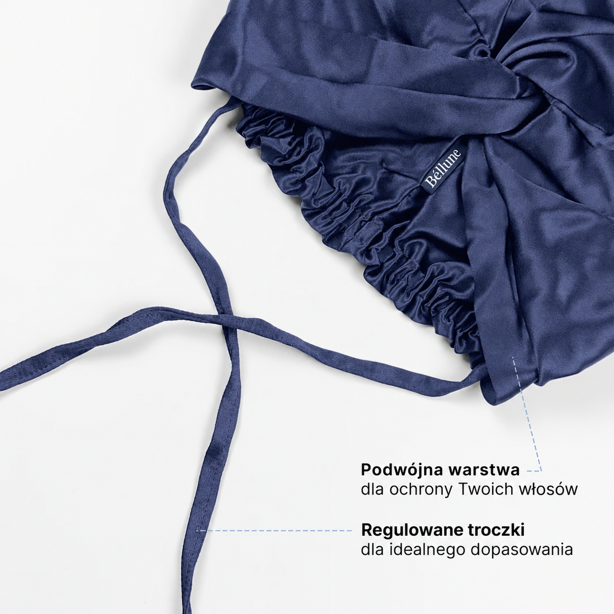 Béllune Jedwabny Bonnet Na Noc | Ochrona Włosów, Prawdziwy Jedwab